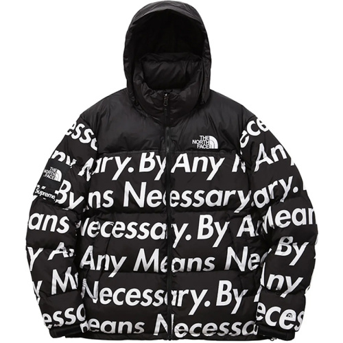 Supreme X The North Face Куртка nuptse jacket чёрная FW15