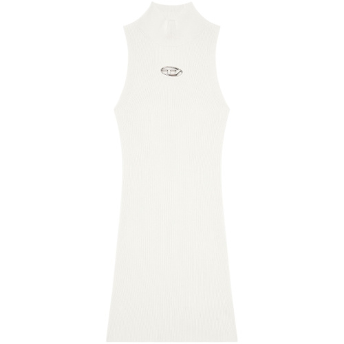 Белое трикотажное платье M-Onervax