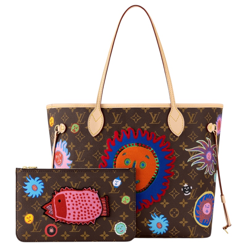 Сумка-тоут Neverfull MM Faces из коллекции Yayoi Kusama