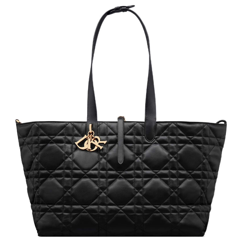 Чёрная сумка Dior Toujours, модель большого формата