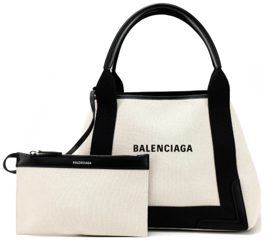 Белая сумка-тоут Cabas с логотипом S