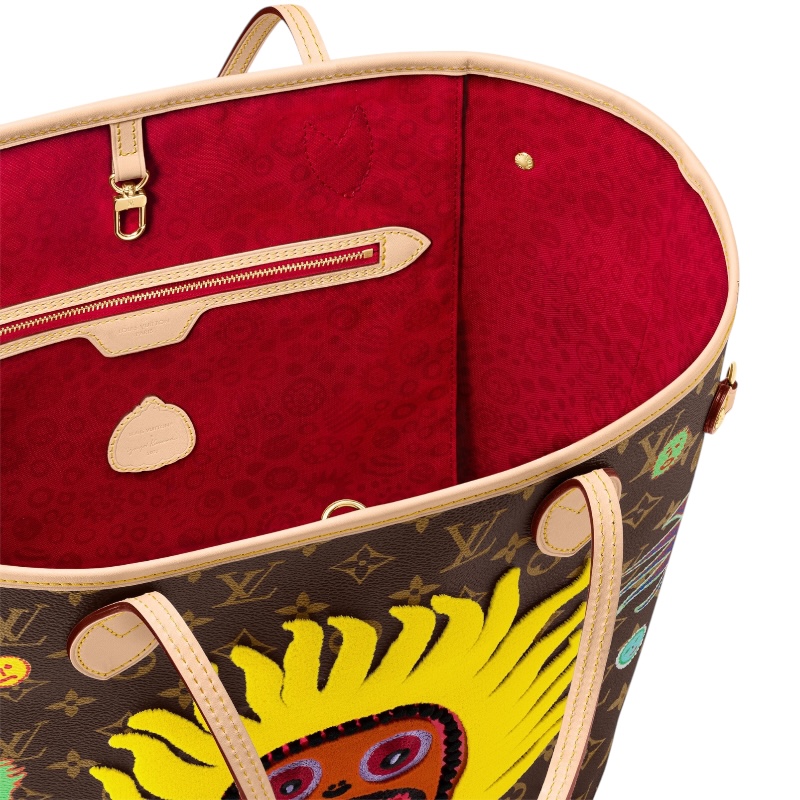 Сумка-тоут Neverfull MM Faces из коллекции Yayoi Kusama