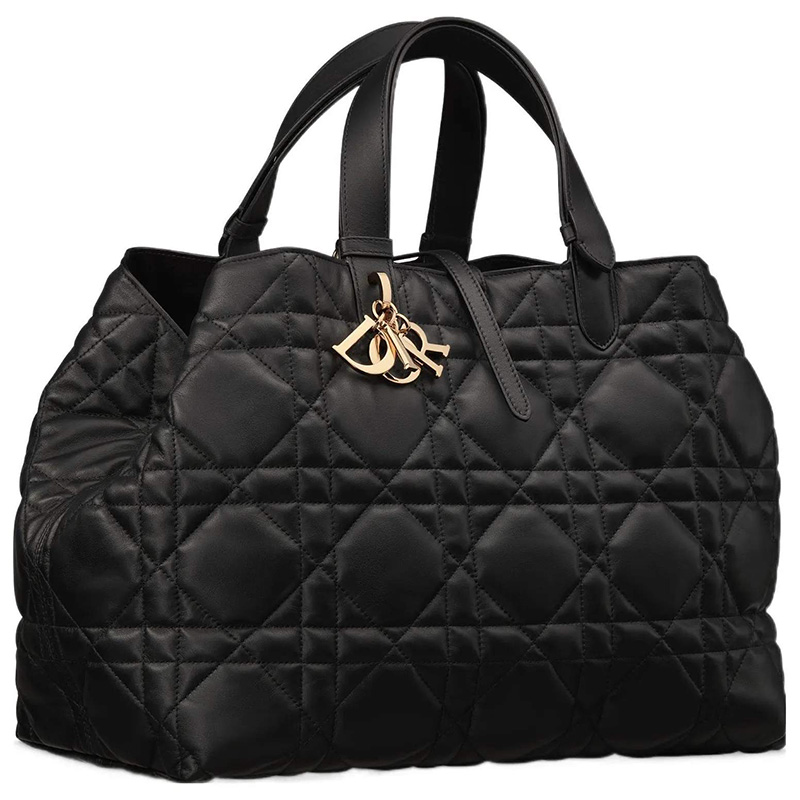 Чёрная сумка Dior Toujours, модель большого формата