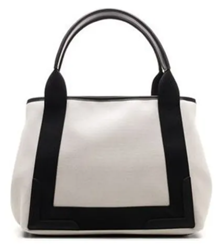 Белая сумка-тоут Cabas с логотипом S