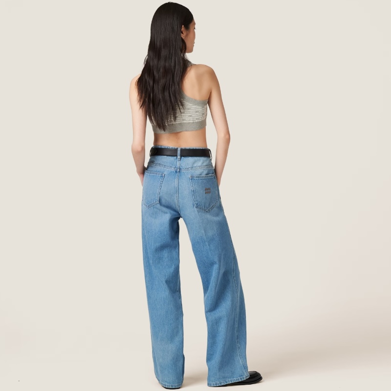 Прямые джинсы цвет Синий сапфир 