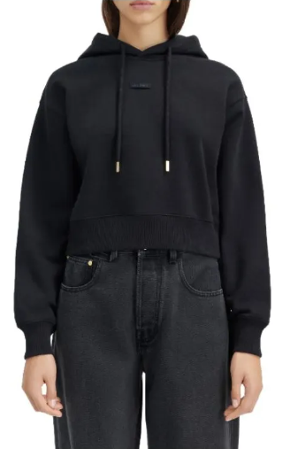 Чёрное хлопковое худи Le Hoodie Gros Grain