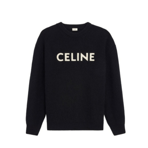 Черный джемпер с круглым вырезом и логотипом