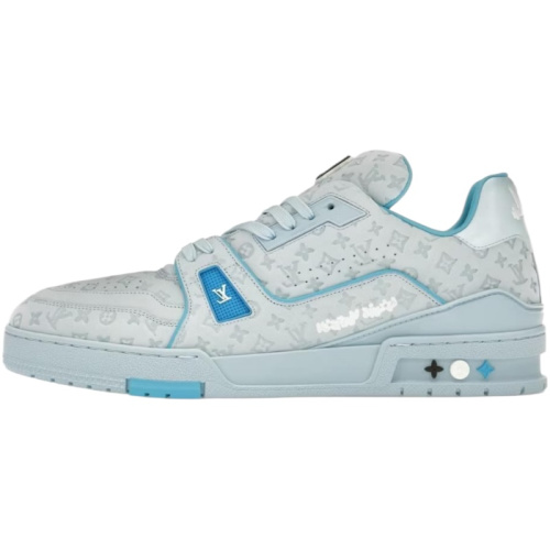 Голубые кроссовки LV Trainer из коллаборации с Tyler, the Creator