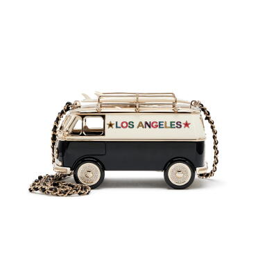 Коллекционная сумка клатч Chanel Машинка автобус  Cruise Los Angeles Surf Van