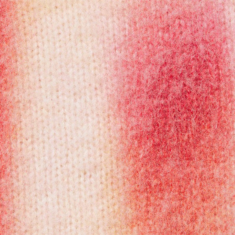 Красный джемпер с размытым логотипом FW23