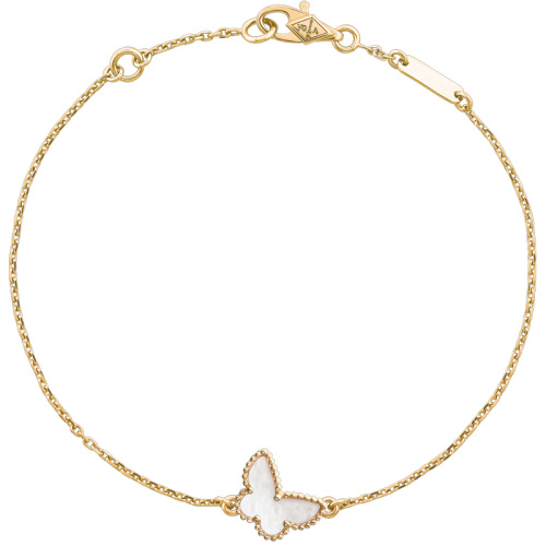 Браслет Van Cleef & Arpels "Sweet Butterflies" 18K yellow gold, Mother-of-pearl