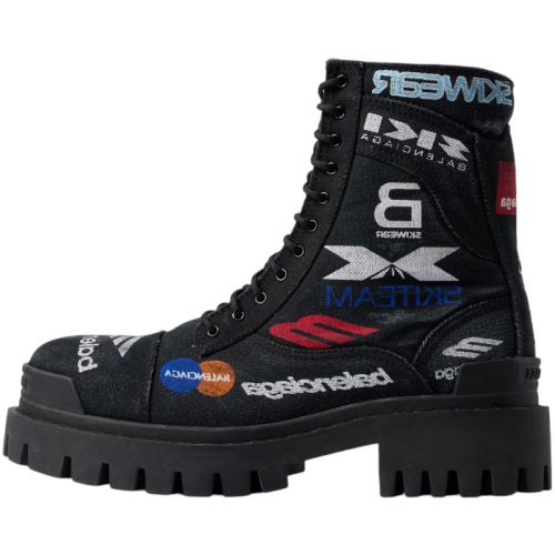 Мужские ботинки Combat Strike 20 мм черного цвета