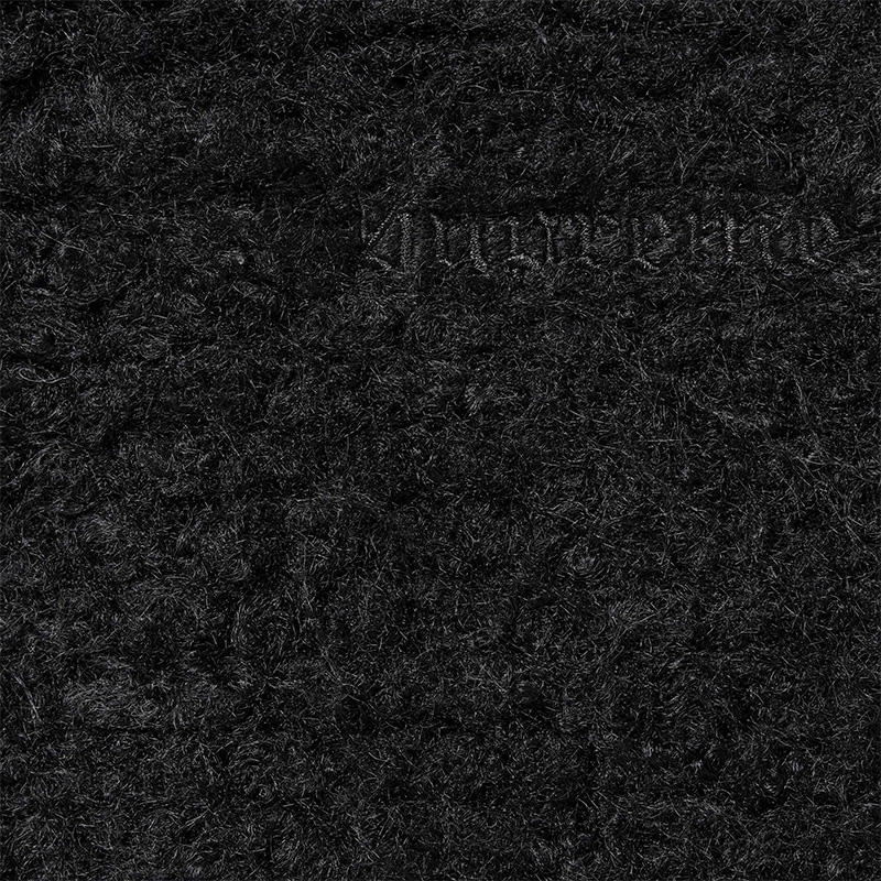 Чёрный шерстяной кардиган крупной вязки FW24