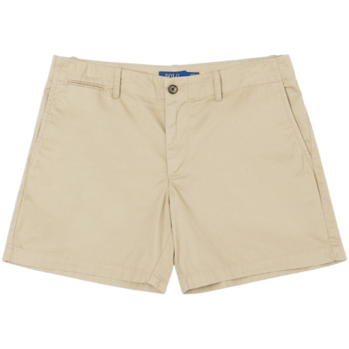 Хлопковые бежевые шорты-чинос