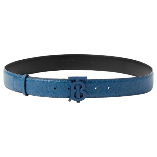 Синий кожаный ремень TB 35 мм