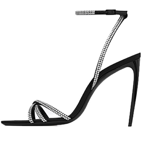 Босоножки Ava 105 мм, украшенные стразами