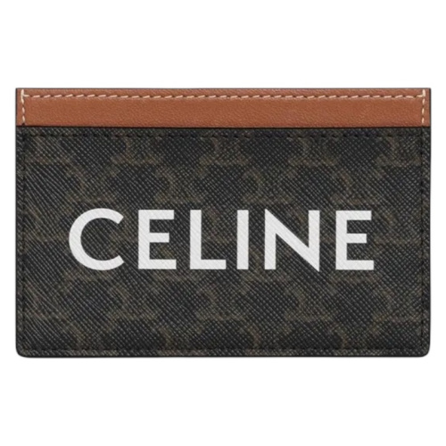 Коричневый кожаный картхолдер Triomphe