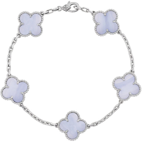 Браслет Van Cleef & Arpels Vintage Alhambra, 5 motifs Chalcedony
