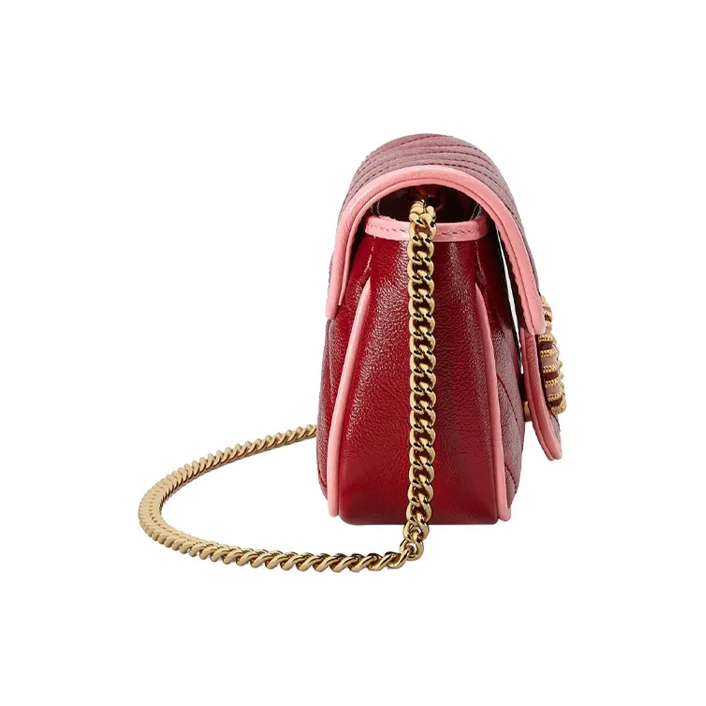 Красная сумка GG Marmont Super Mini