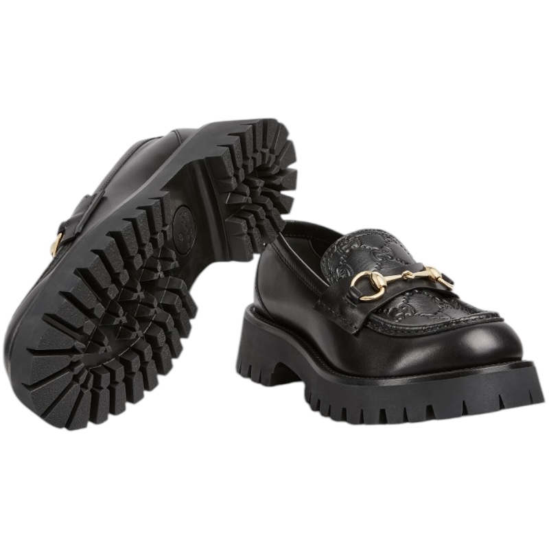 Женские лоферы Horsebit с рифленой подошвой