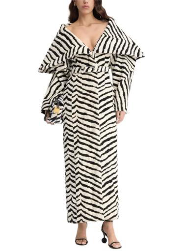 Пальто с принтом зебры Le Manteau Caruso