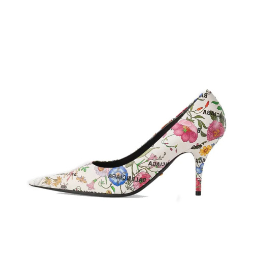 Balenciaga x GUCCI The Hacker Project Knife Остроносые туфли с цветочным принтом