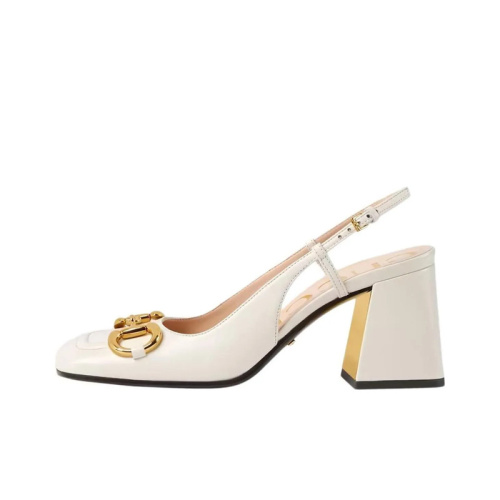 GUCCI Белые туфли Horsebit