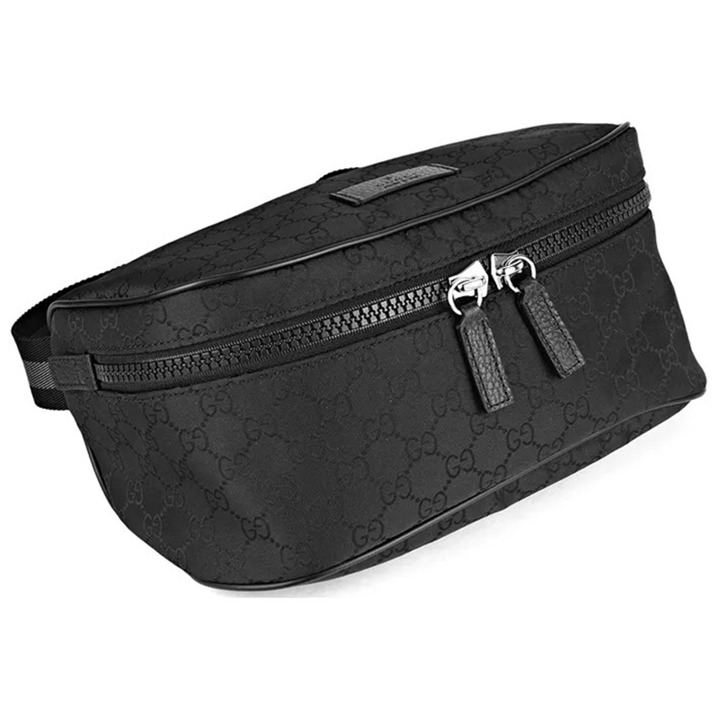 Чёрная нейлоновая сумка через плечо с монограммой GG 