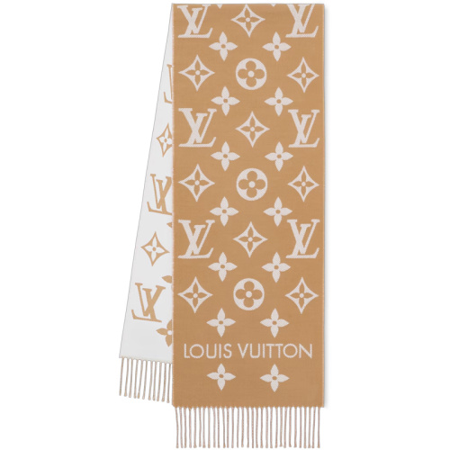 Шерстяной бежевый шарф LV Essential