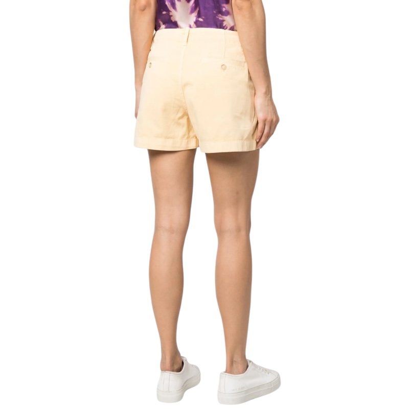 Хлопковые жёлтые шорты-чинос