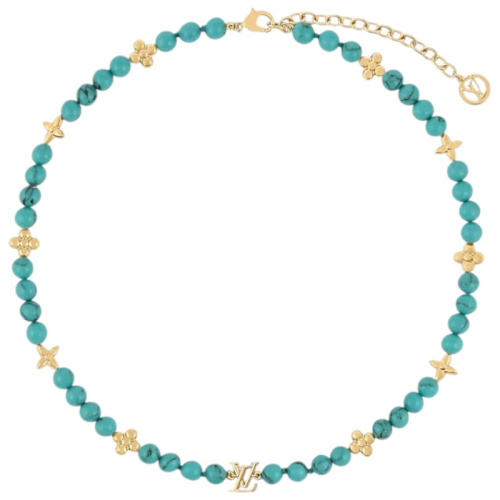 Колье My LV Pearl бирюза