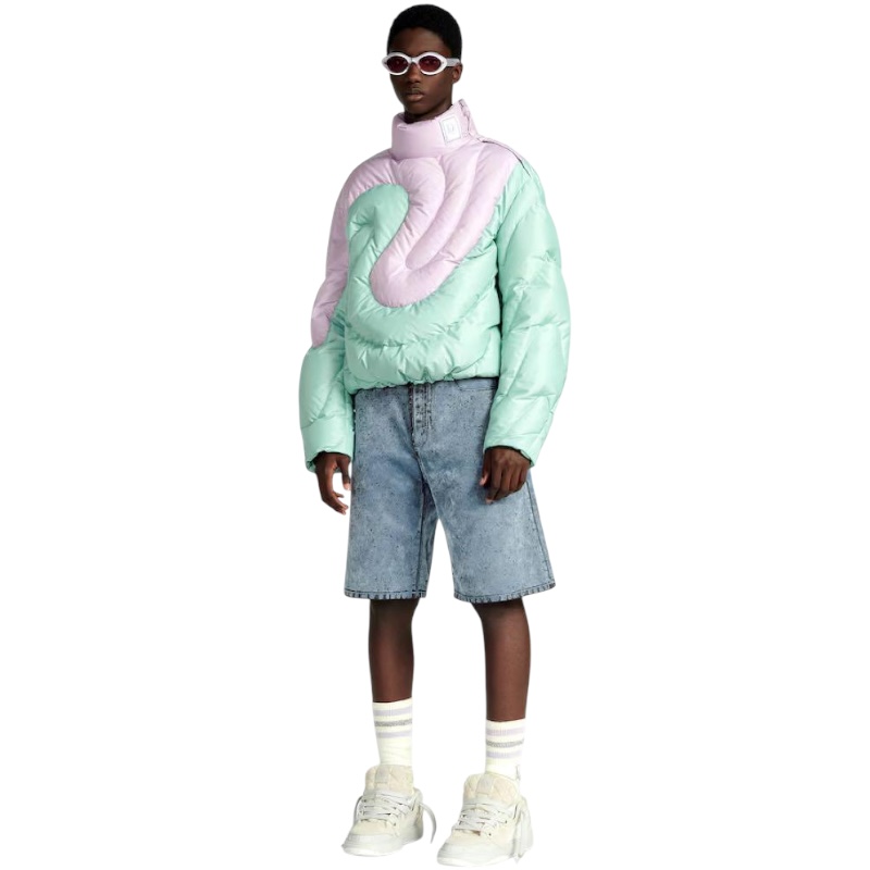 Джинсовые шорты-бермуды Dior x ERL