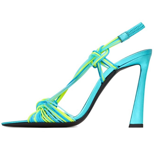  Босоножки Gippy 105 мм с узелковым узором