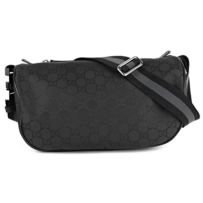 Чёрная нейлоновая сумка через плечо с монограммой GG 