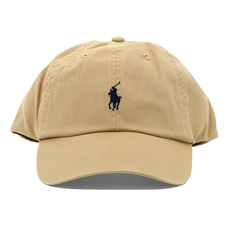 Кепка с вышивкой логотипа бежевая camel