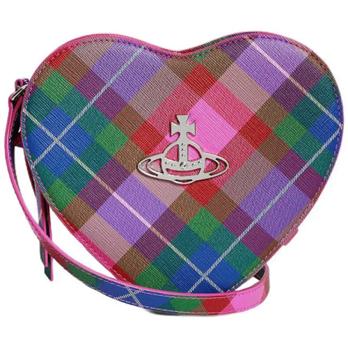 Сумка через плечо Louise Heart в виде сердца в клетку