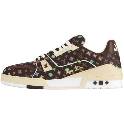 Коричневые кроссовки LV Trainer из коллаборации с Tyler, the Creator