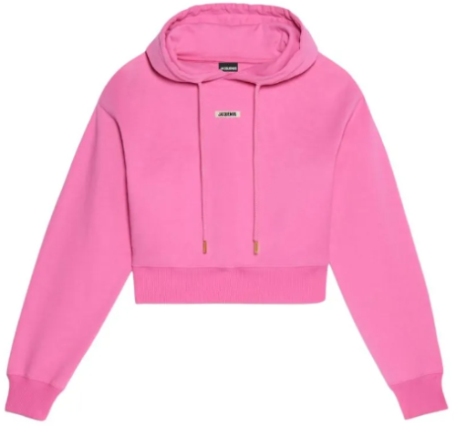 Розовое хлопковое худи Le Hoodie Gros Grain