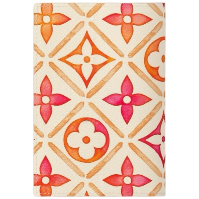 Обложка для паспорта LV By The Pool Coral