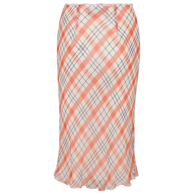 Оранжевая юбка-миди в клетку The Bea in Summer Check