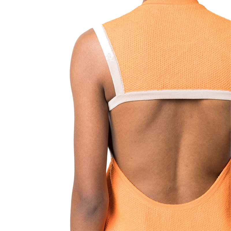 Трикотажное мини-платье Sorbetto с контрастной отделкой