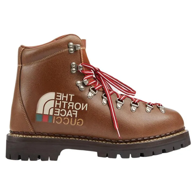 THE NORTH FACE x GUCCI Коричневые кожаные ботинки