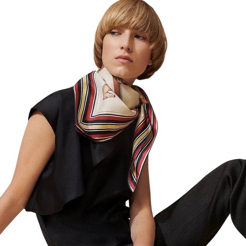 Шёлковый платок Couvertures et Tenues de Jour forever 90