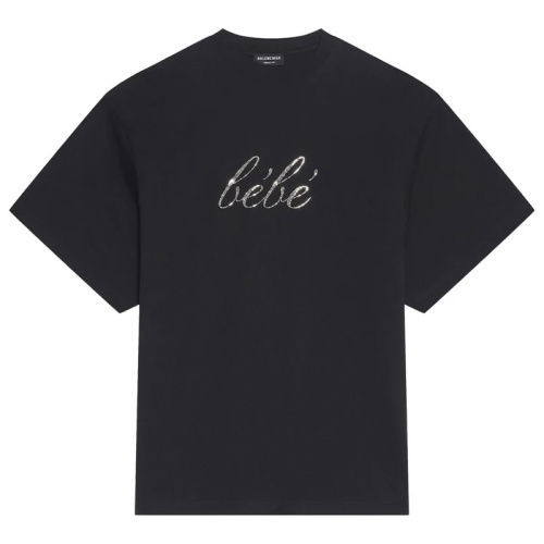 Черная футболка Bébé oversize из хлопкового трикотажа