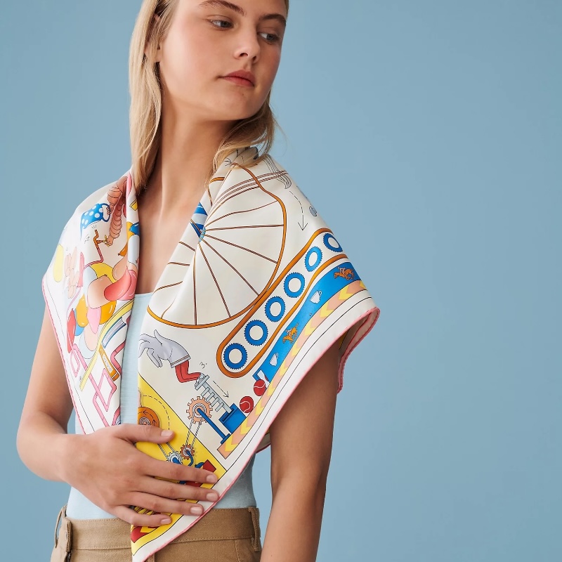 Шёлковый платок Tea for Two-90