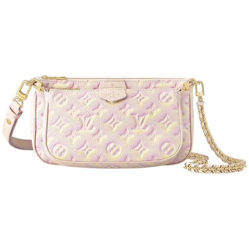 Розовая сумка на цепочке Multi Pochette Accessoires