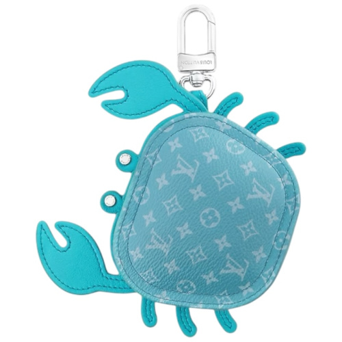 Голубой брелок-кошелек в виде краба LV Crab