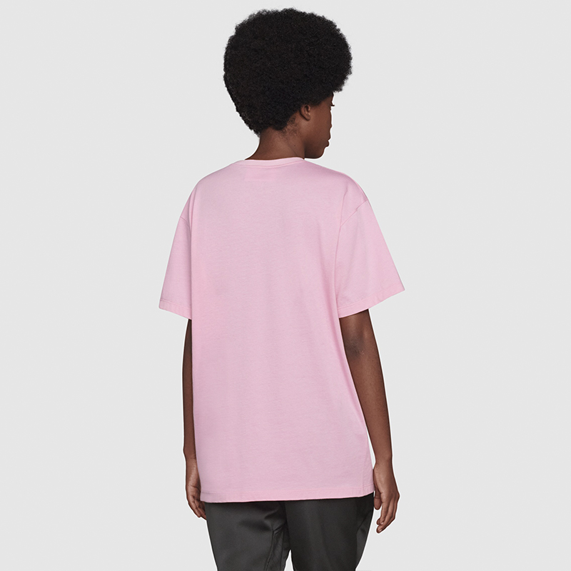 Розовая футболка из хлопка с принтом «Lemon Gucci»