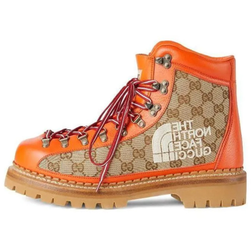 THE NORTH FACE x GUCCI Оранжевые ботинки GG-canvas 