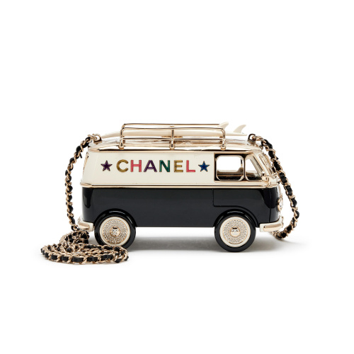 Коллекционная сумка клатч Chanel Машинка автобус  Cruise Los Angeles Surf Van